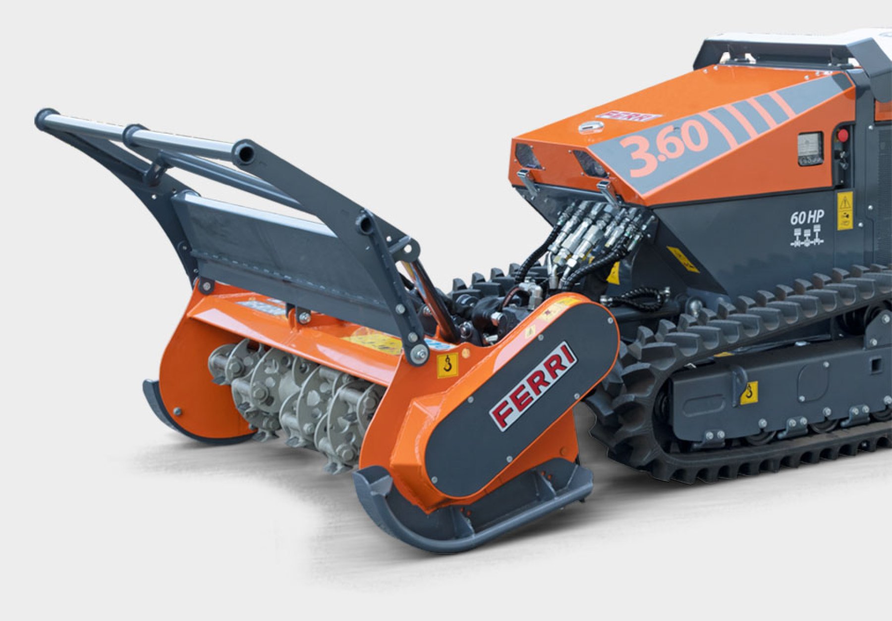 Ferri távirányítós robot fűnyíró mulcsozó bozót irtó ipari