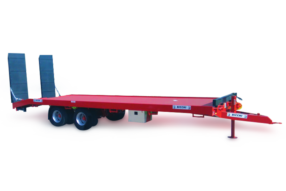 Gépszállító tréler tandemkerekes