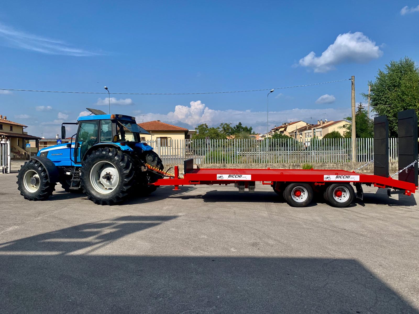 Gépszállító tréler tandemkerekes