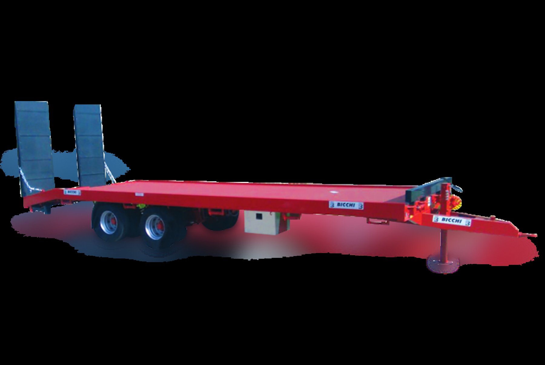 Gépszállító tréler tandemkerekes