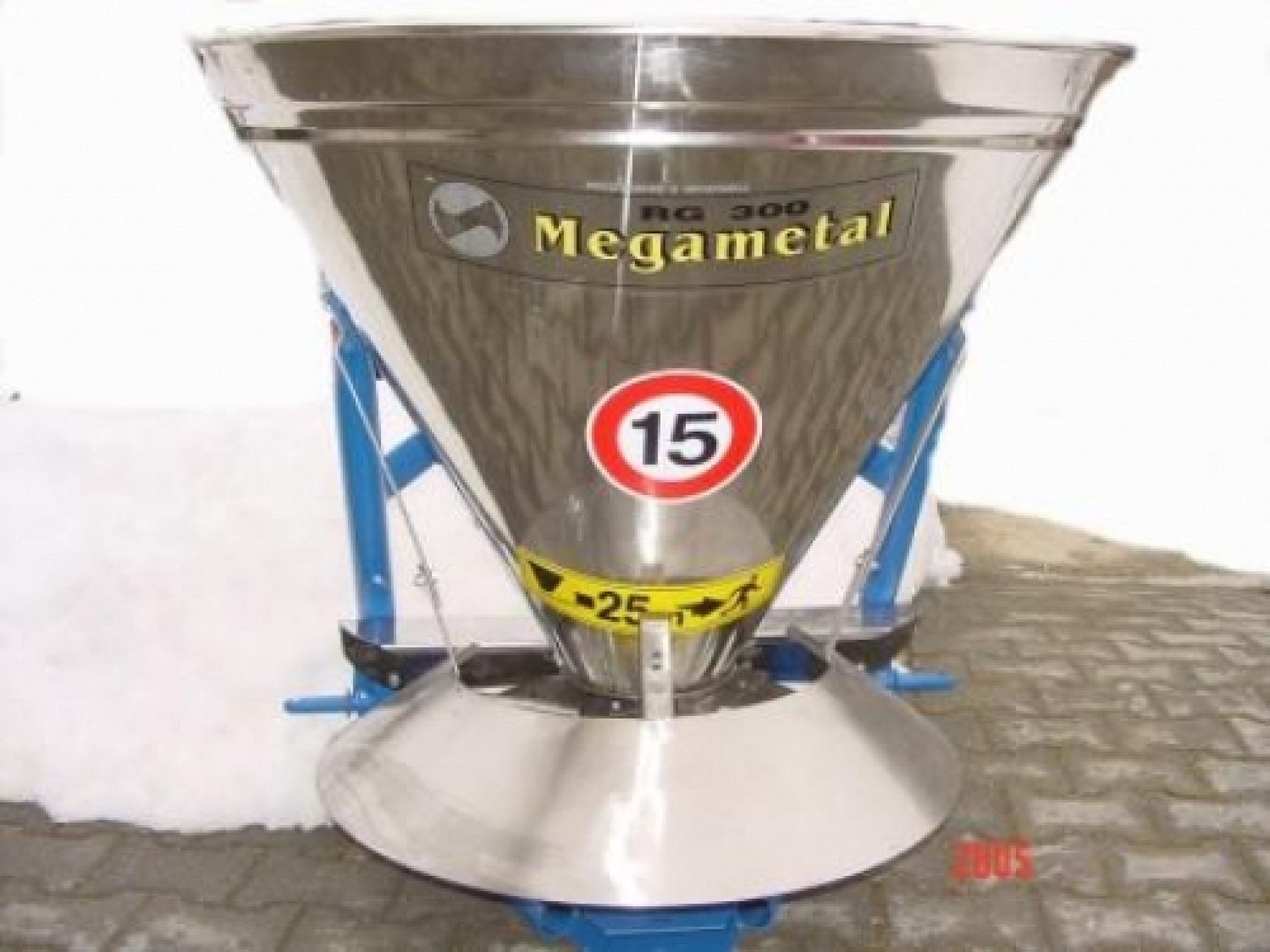 Sószóró RG saválló, terelőlemezzel