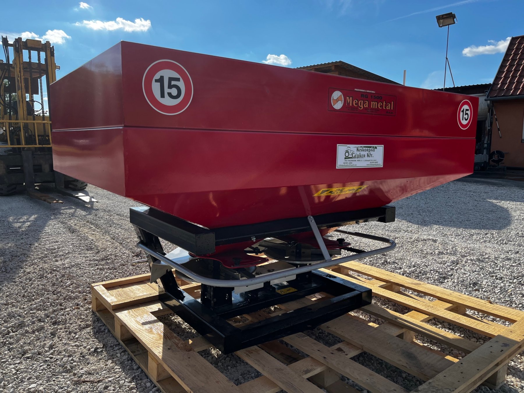 Mega Metal RG 2 tárcsás műtrágyaszóró