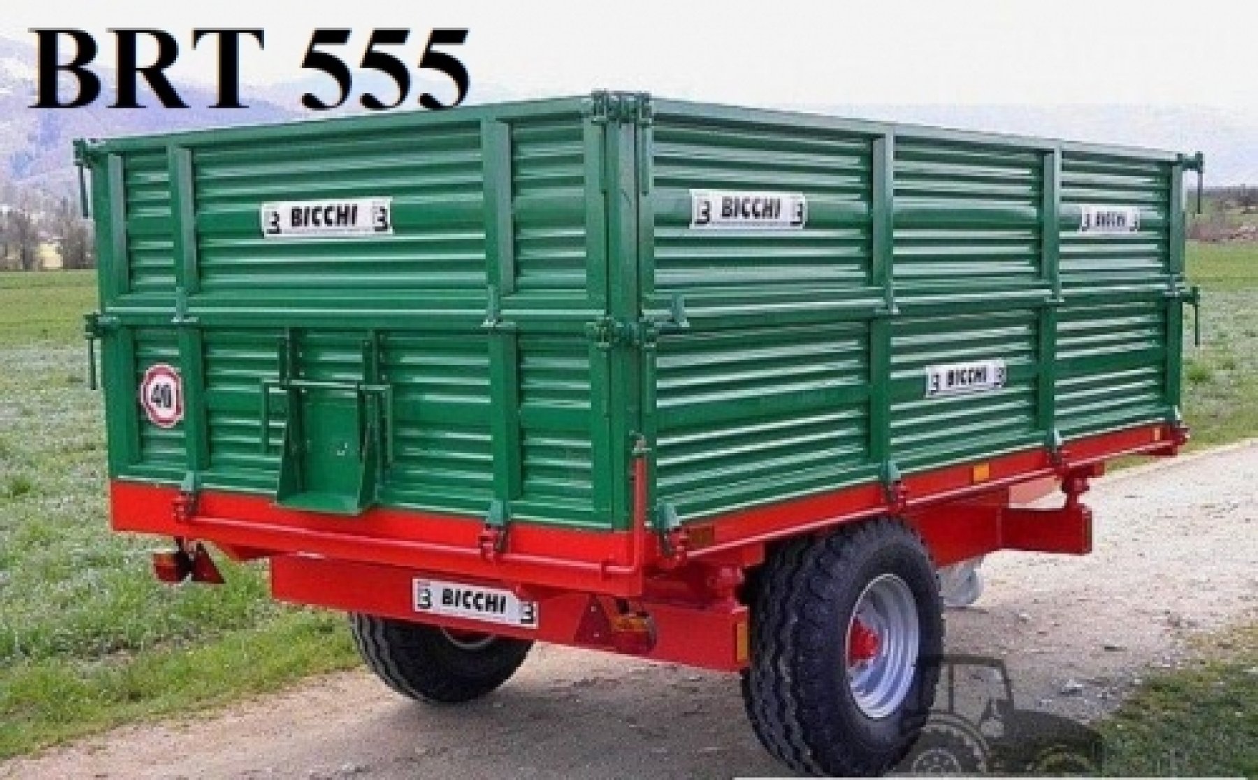 Bicchi egytengelyes pótkocsi