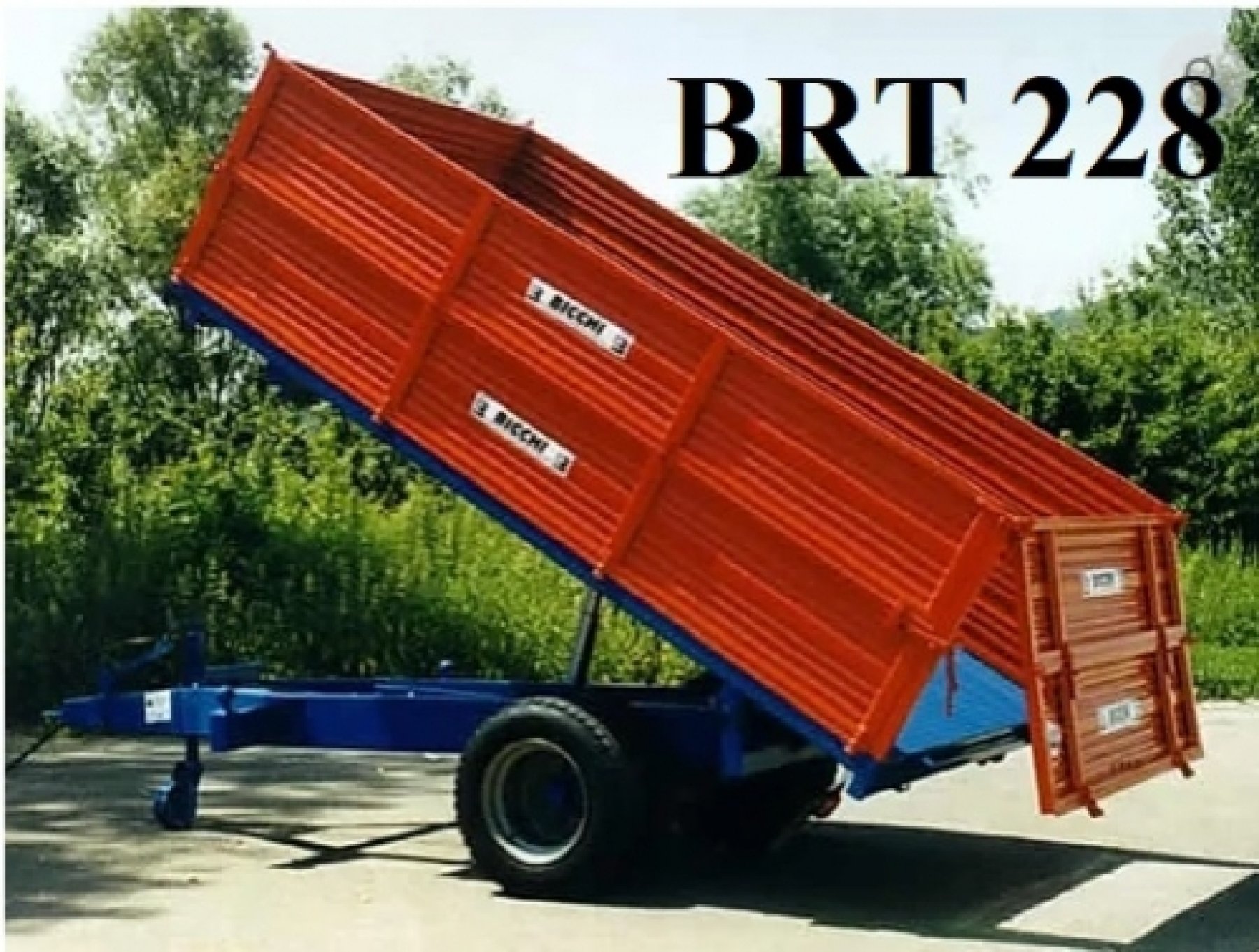 Bicchi egytengelyes pótkocsi