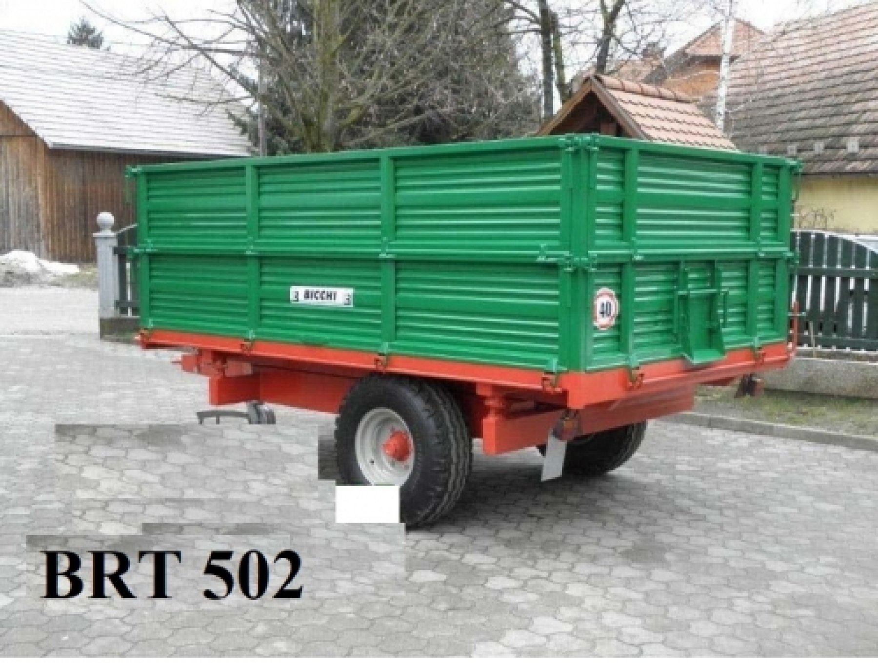 Bicchi egytengelyes pótkocsi