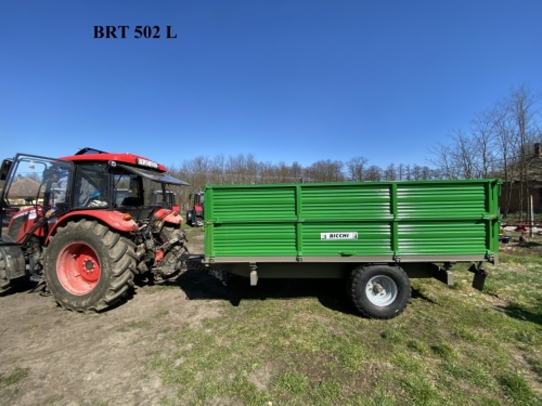 Bicchi egytengelyes pótkocsi