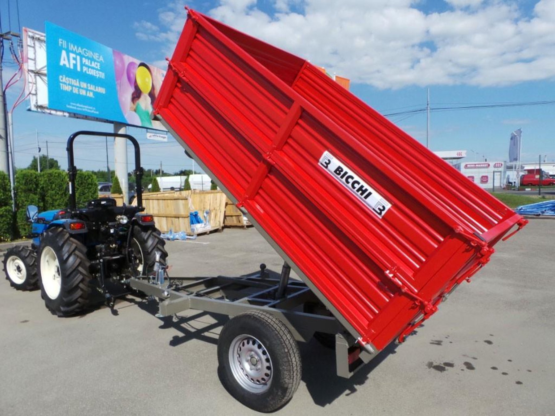 Bicchi egytengelyes pótkocsi